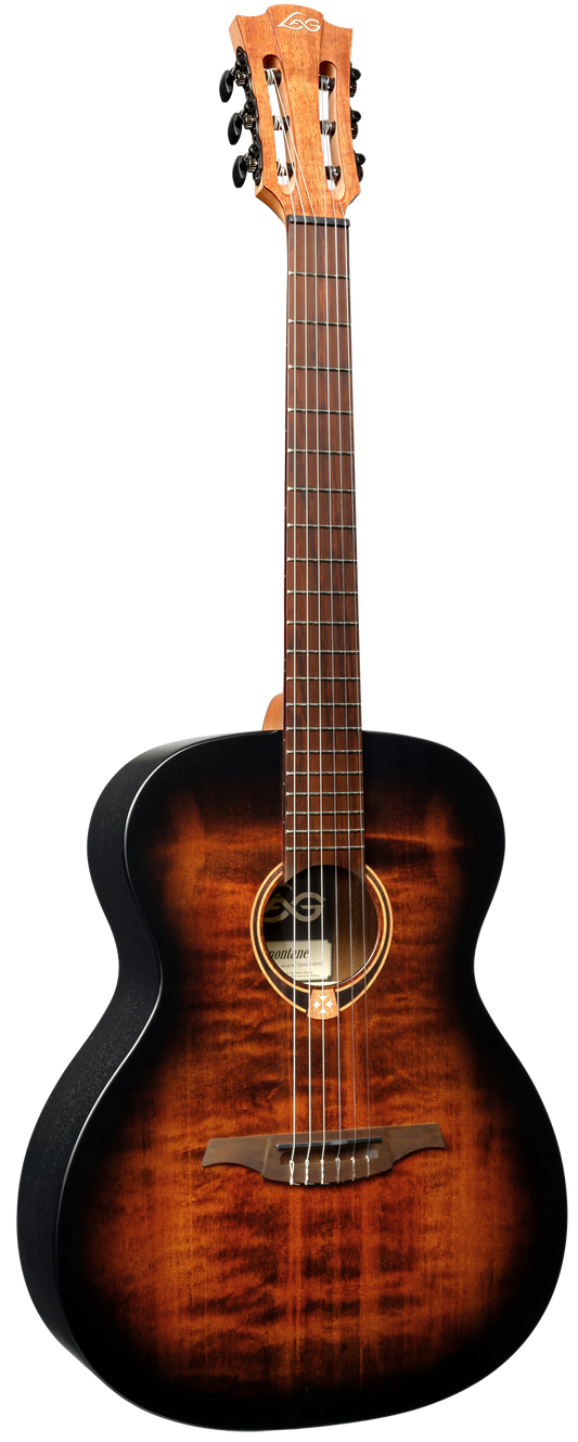 LAG Tramontane  70NABB Auditorium Nylon Black & Brown Konzertgitarre