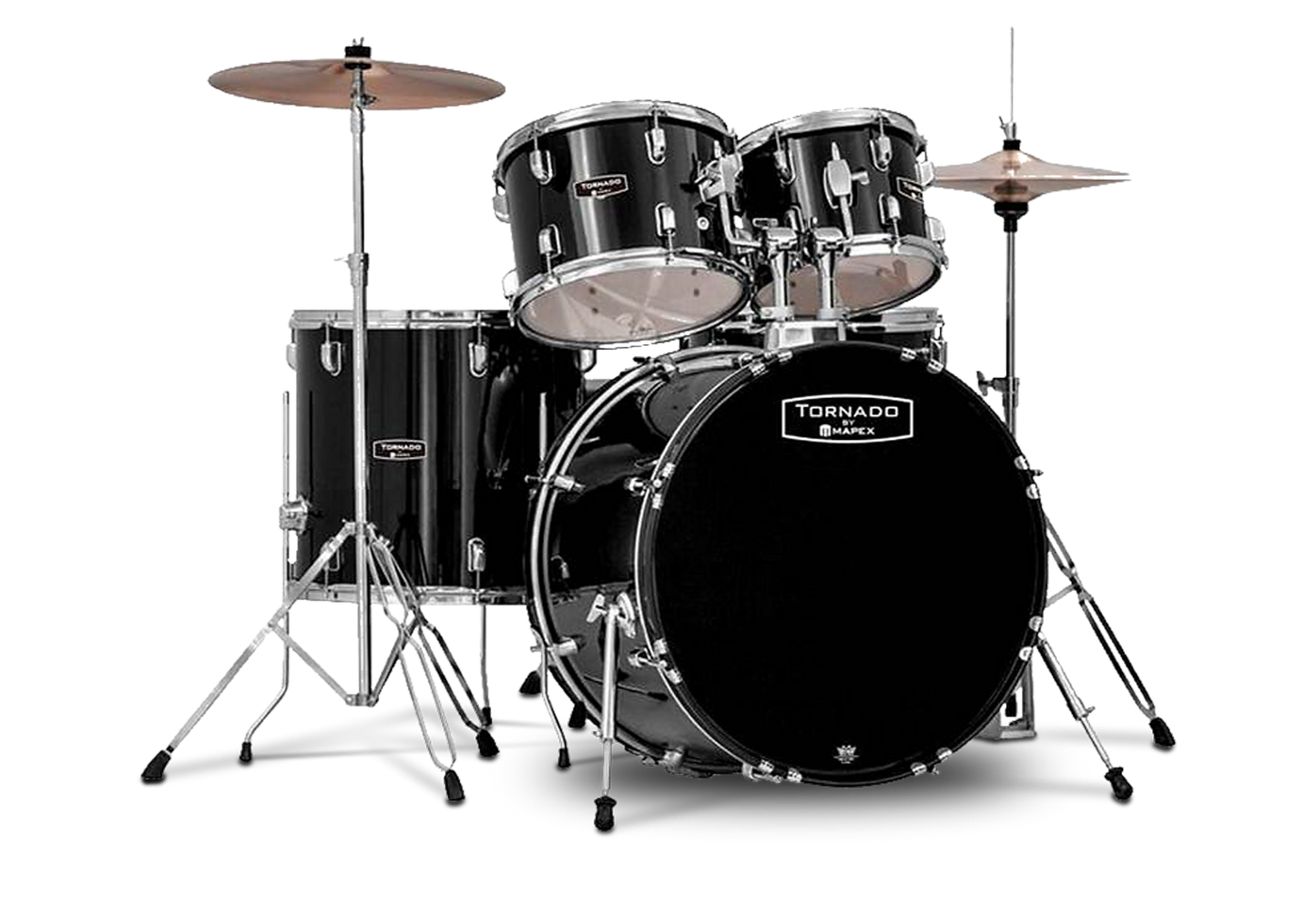Mapex Tornado Drum-Set Stage Black TND5294FTC 10-12-14-16-22
