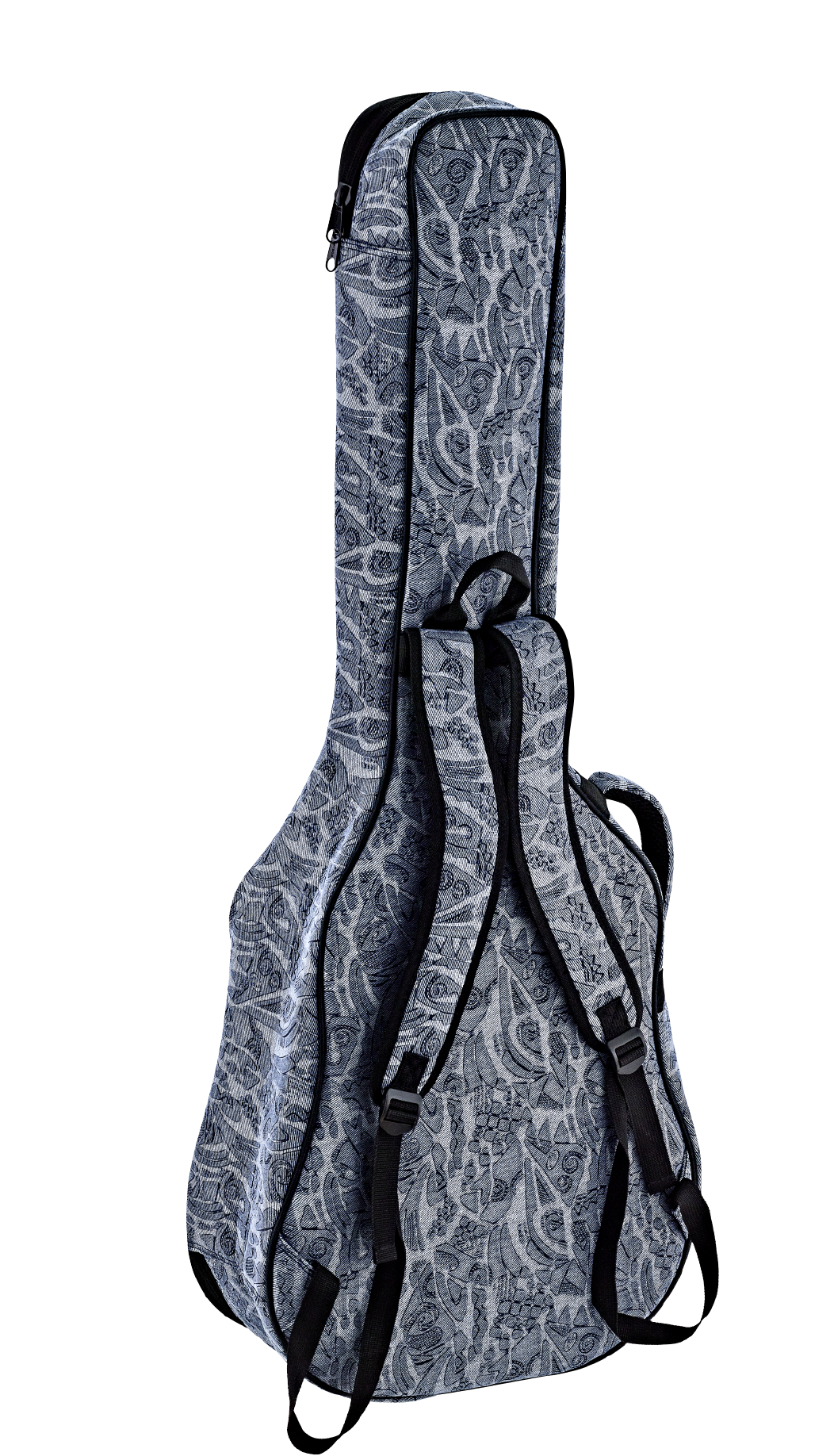 Gig-Bag Western-Git. Ortega Dreadnought Blue Jeans Style - 10mm Polsterung