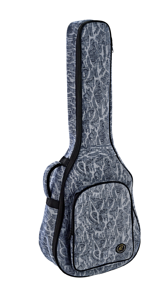 Gig-Bag Western-Git. Ortega Dreadnought Blue Jeans Style - 10mm Polsterung
