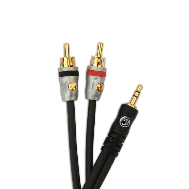 Adapterkabel D'Addario MP-05 Dual RCA auf Stereo Mini 1,5m