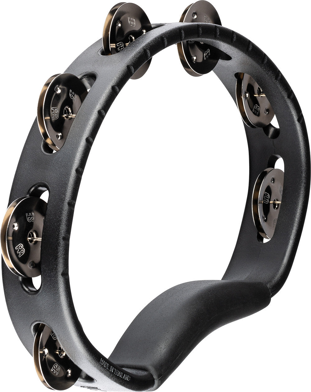 Meinl Percussion Headliner Serie ABS Hand Tambourine 1 reihig - schwarz HTBK