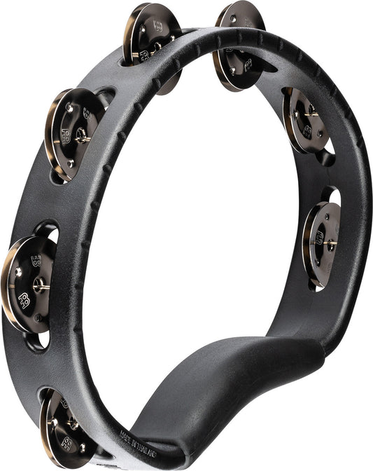 Meinl Percussion Headliner Serie ABS Hand Tambourine 1 reihig - schwarz HTBK