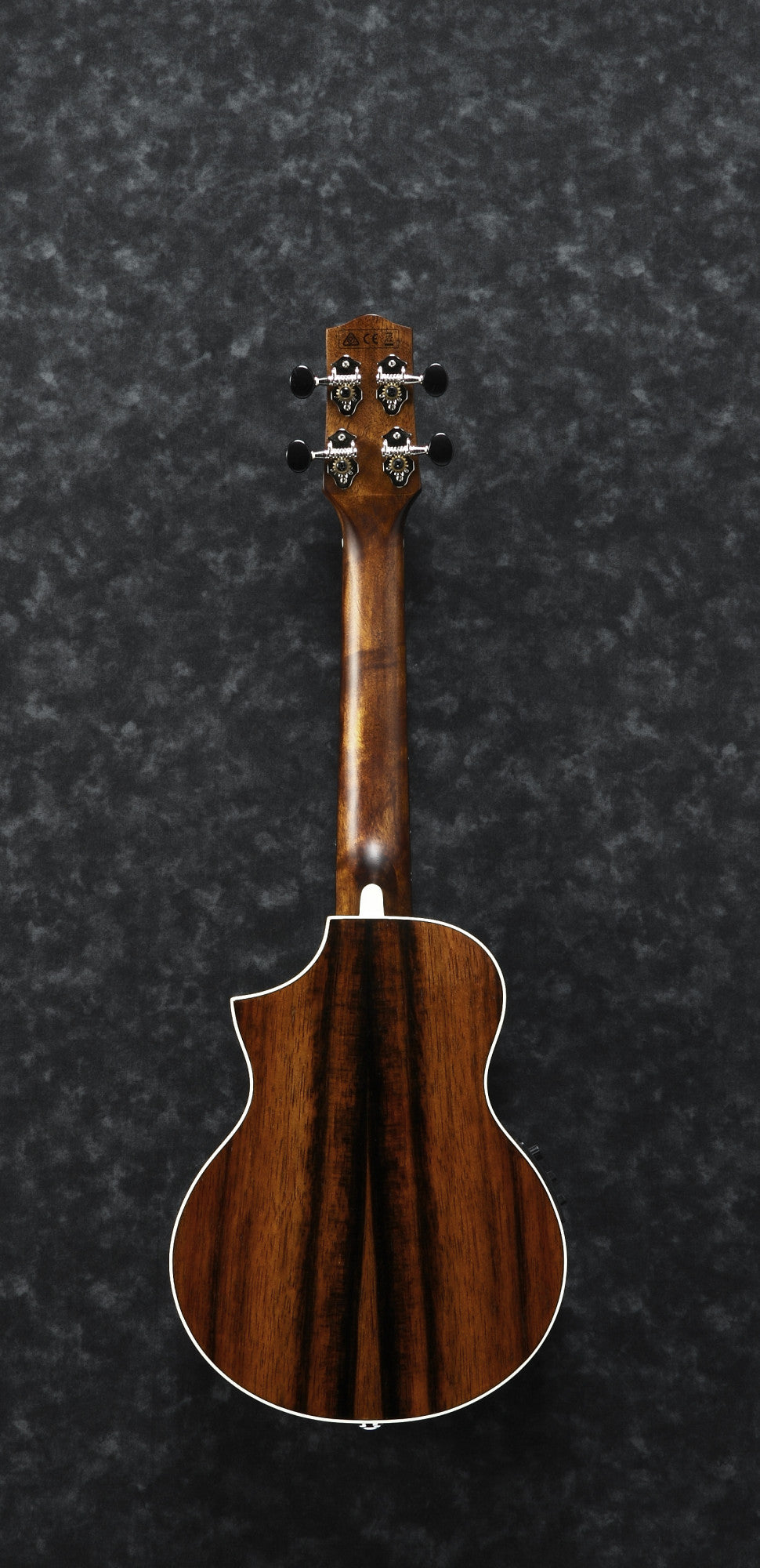 Ibanez Ukulele Concert UEW13MEE-DBO Macassar Ebenholz mit Cutaway - Dark Brown Open Pore