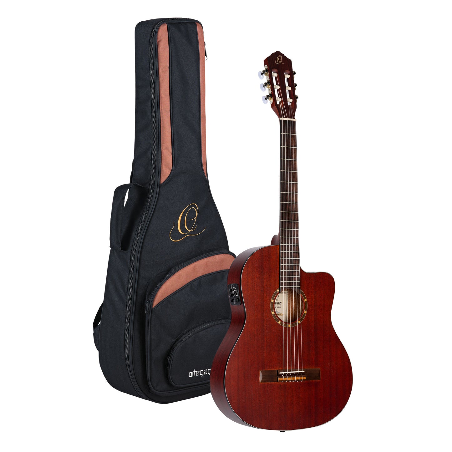 Ortega Konzertgitarre RCE125MMSN Thinline Mahagoni