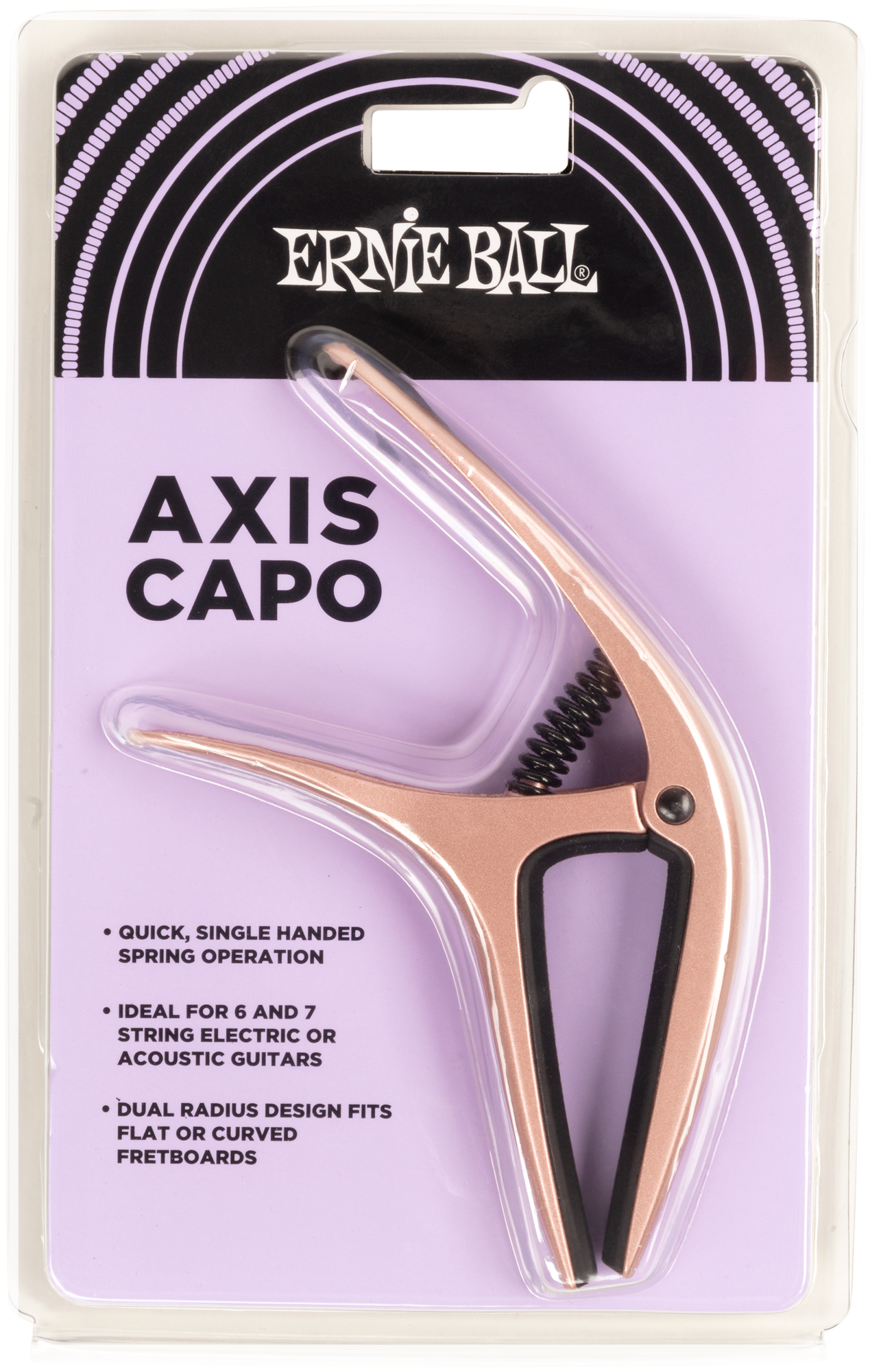Kapodaster Ernie Ball Axis Capo Rosé Gold EB9605