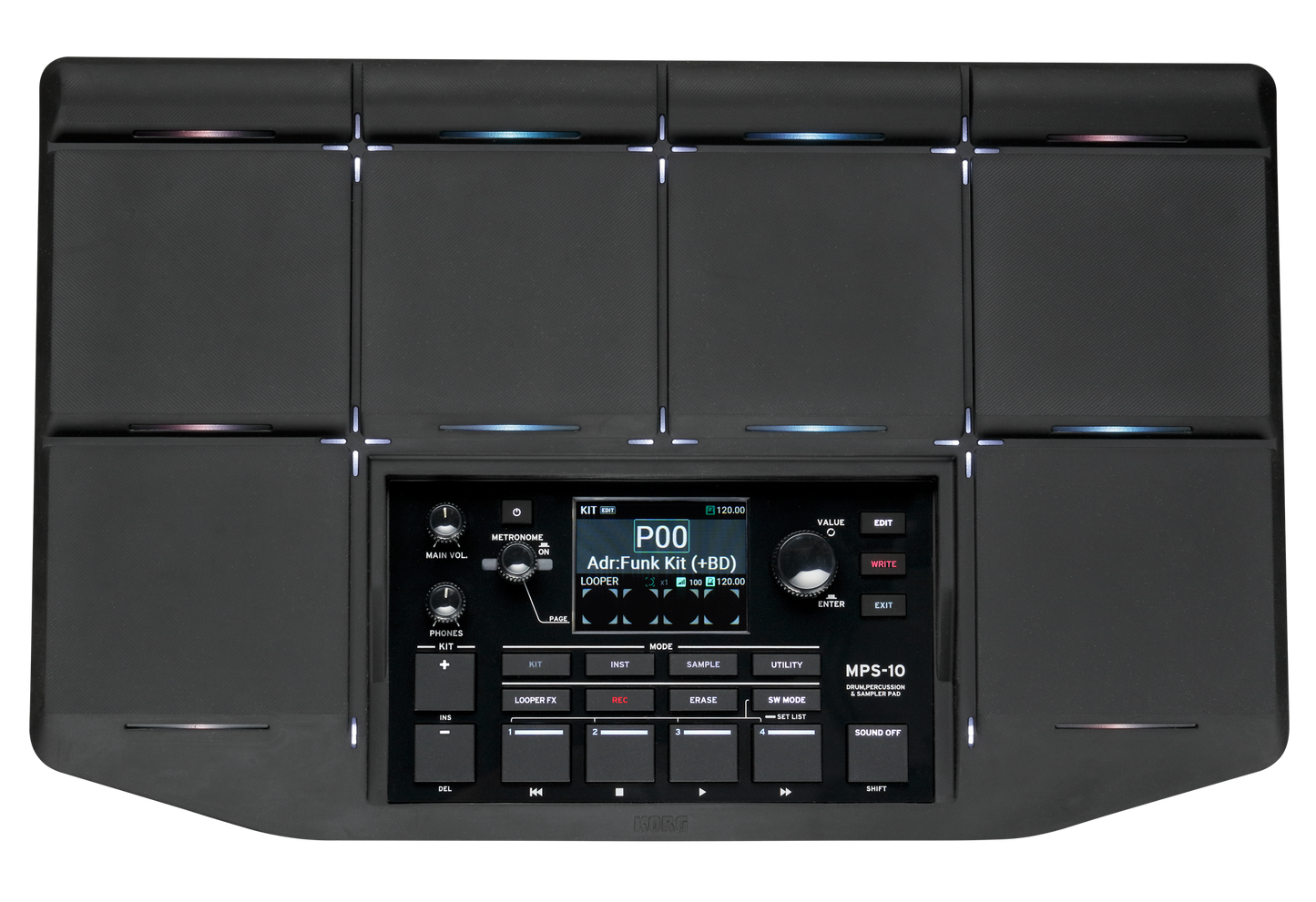 KORG Digital Drum, MPS-10, Percussion, Sampler Pad