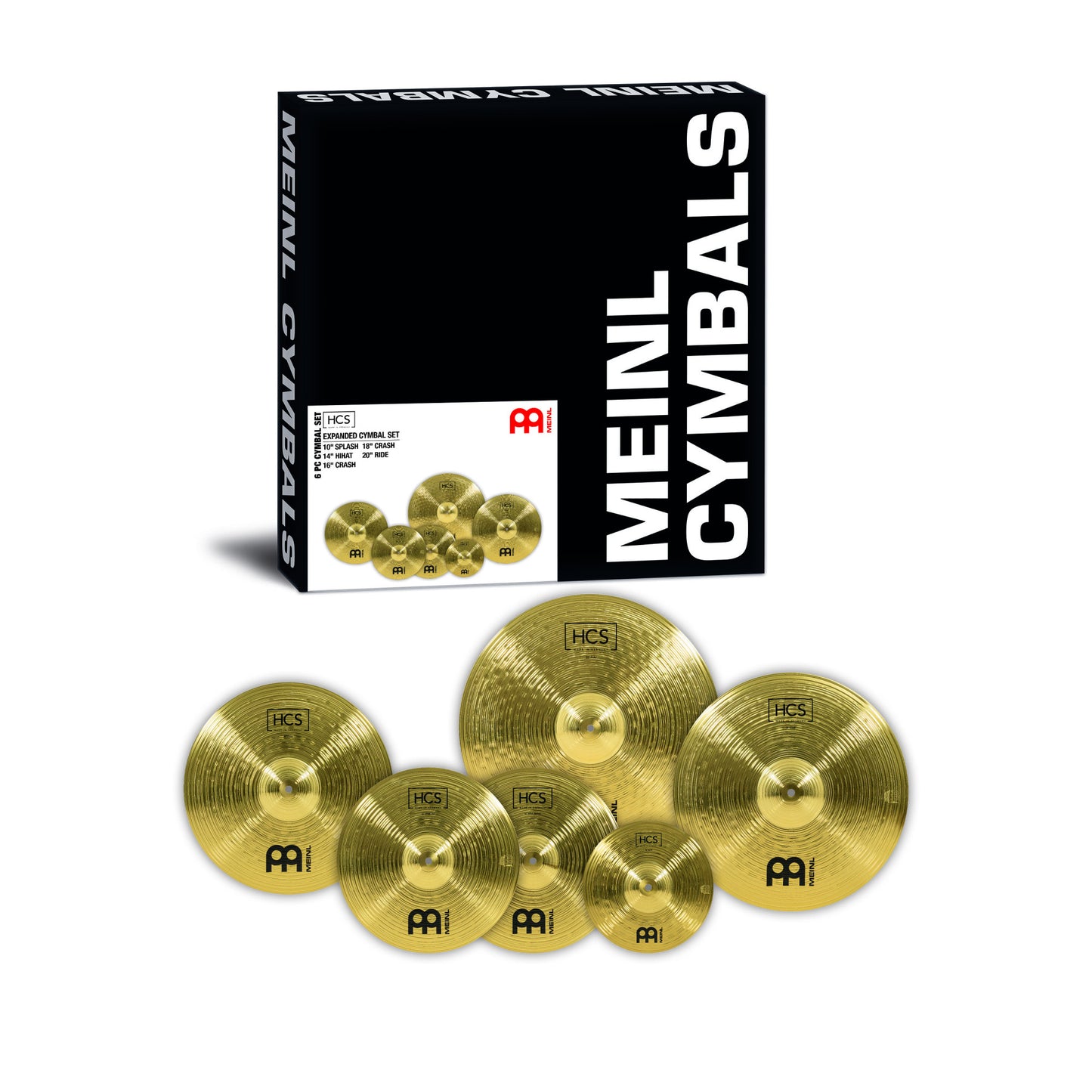 Meinl Cymbal-Set HCS-CS2 HCS10S, HCS14H, HCS16C, HCS18C, HCS20R