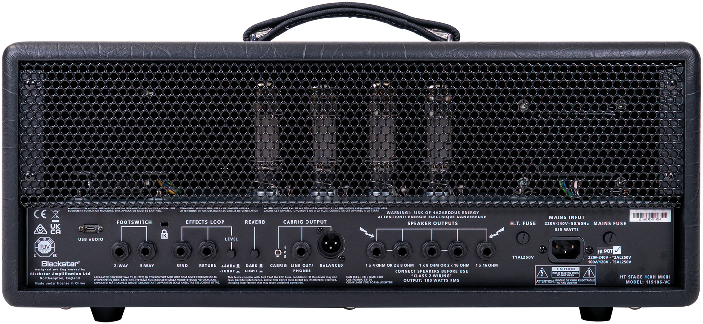 Blackstar HT Stage 100H MkIII, E-Gitarrentopteil 100W, schwarz