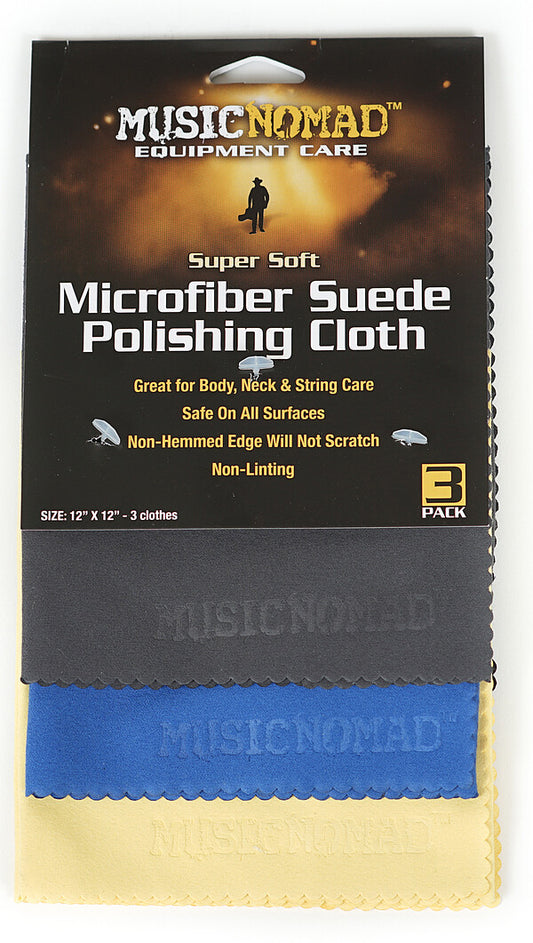 MUSIKNOMAD Poliertuch Microfaser 3-Pack