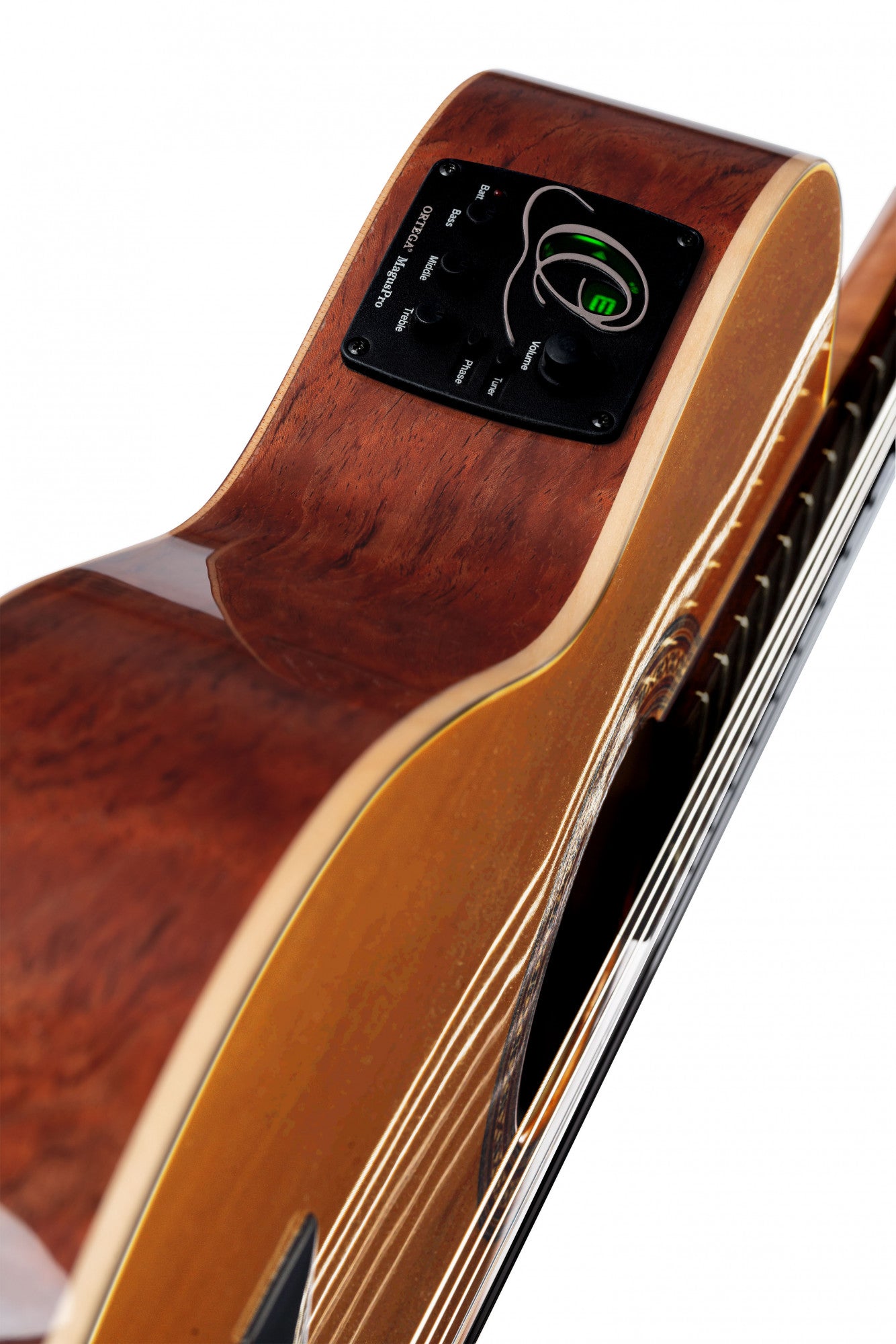Ortega Konzertgitarre RCE180GT Thinline Zeder/Bubinga