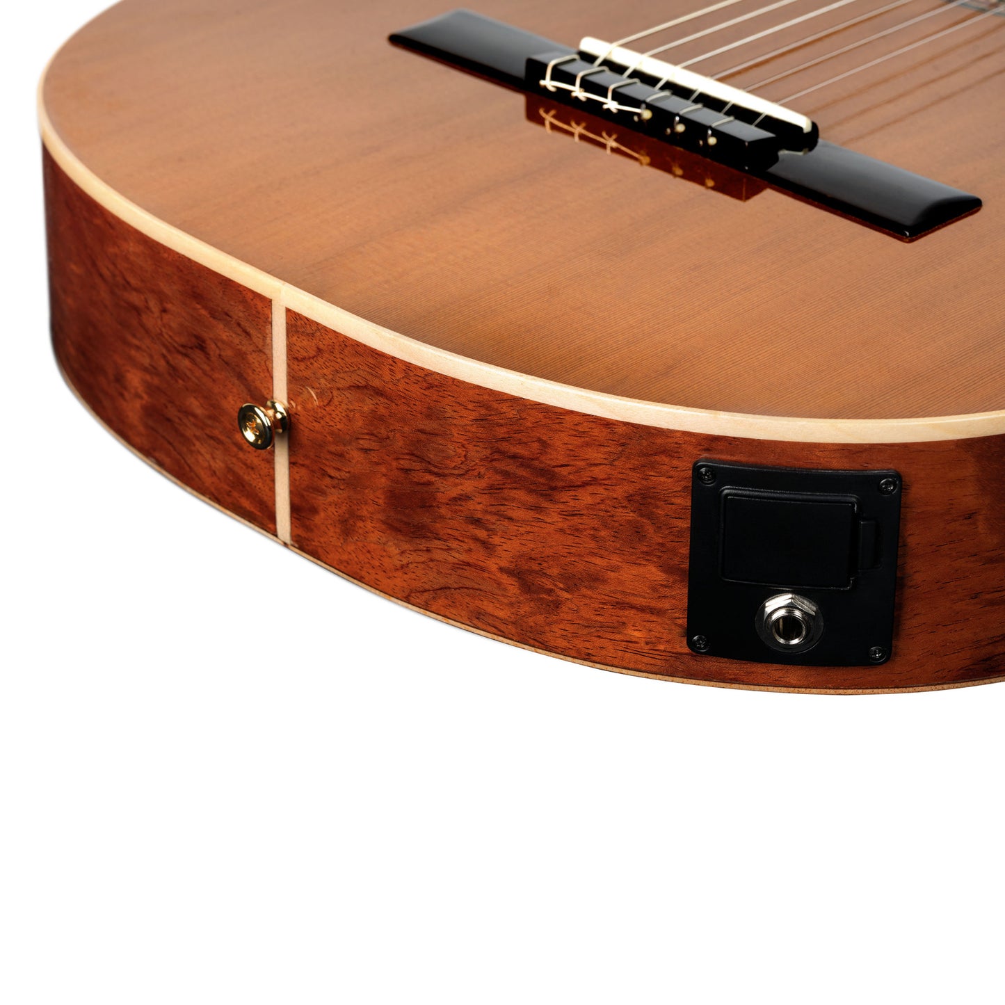 Ortega Konzertgitarre RCE180GT Thinline Zeder/Bubinga