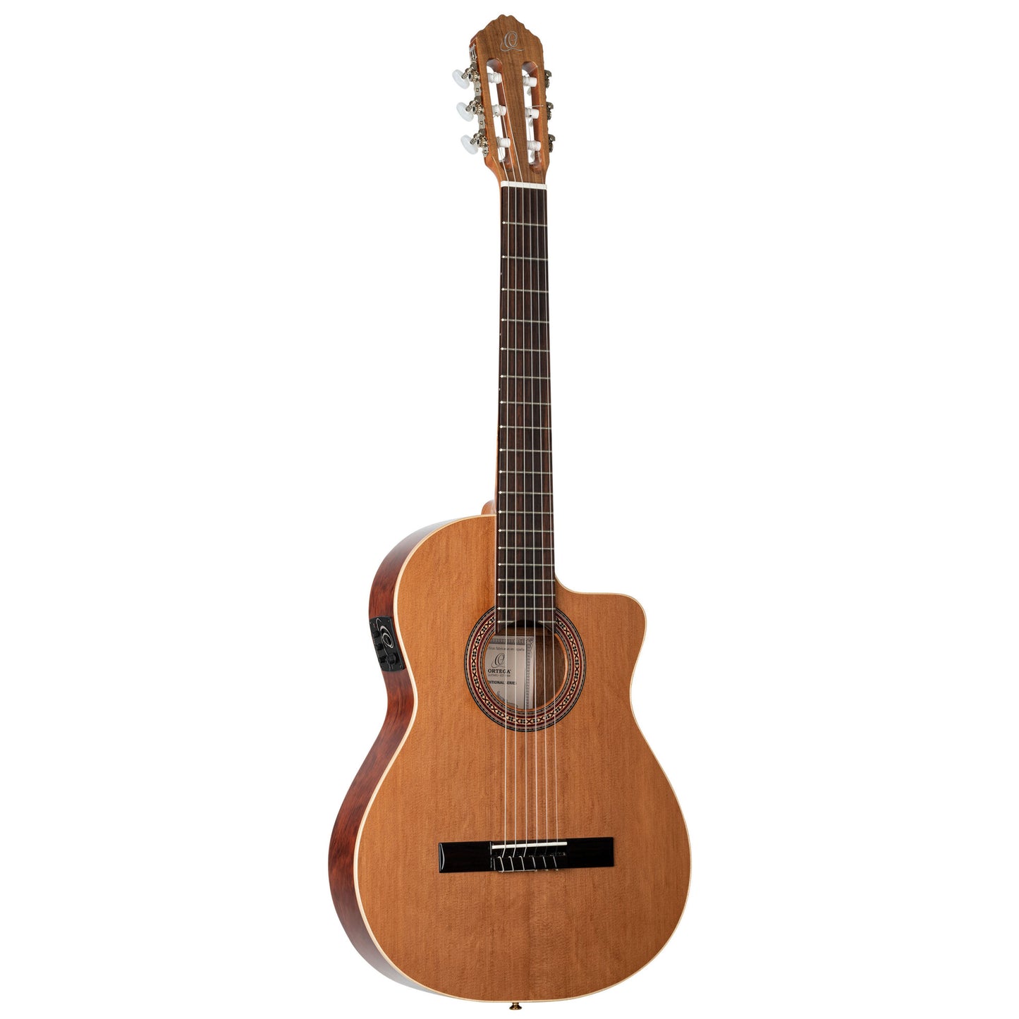 Ortega Konzertgitarre RCE180GT Thinline Zeder/Bubinga
