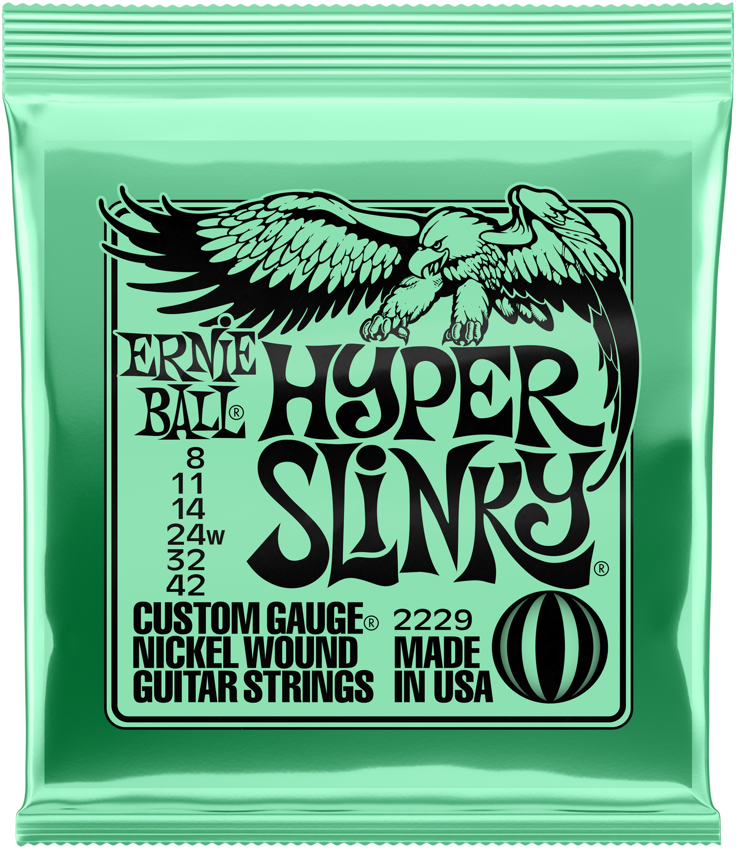 Ernie Ball Saiten E-Git. 008-038 Hyper Slinky EB2229