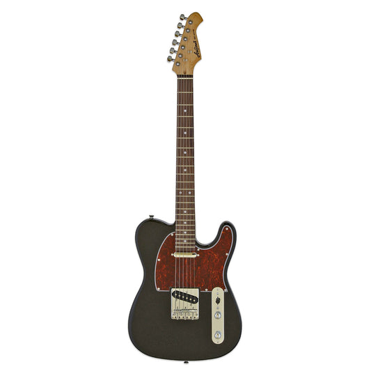 Aria Pro II E-Gitarre TEG 002 Black with Red Tortoise Pickguard