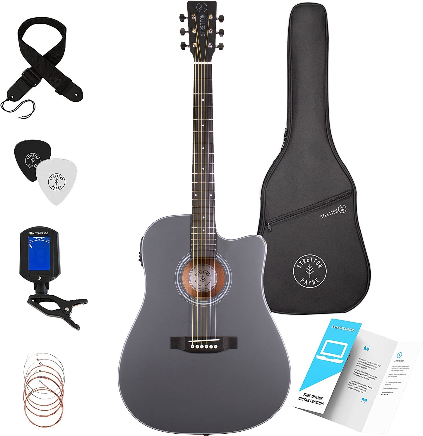 Stretton Western Gitarre Stretton Dreadnought D1-CE
