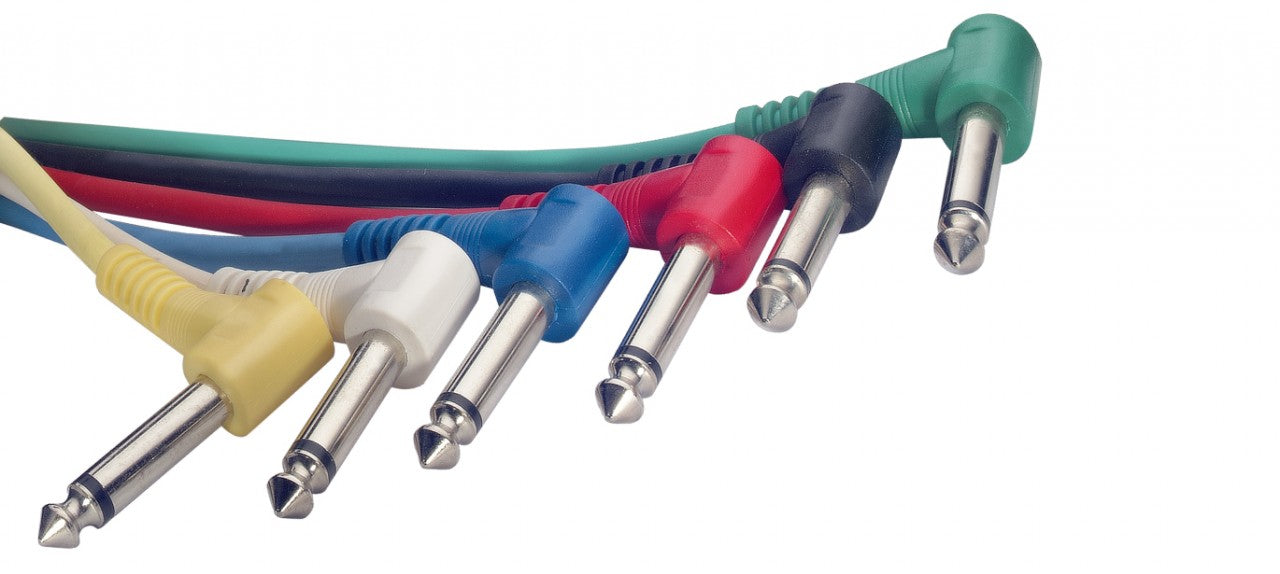 Patchkabel 10cm/Winkel-Klinke Stagg SPC010L E 6-Stück