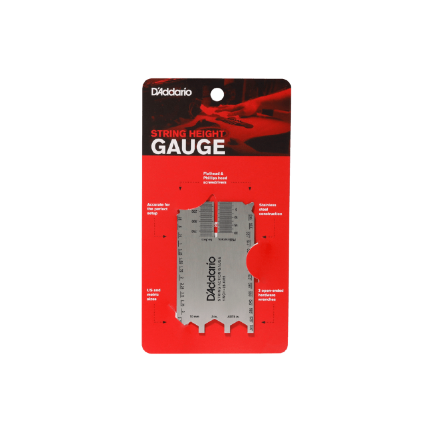D'Addario String Height Gauge Saitenlage-Messgerät PW-SHG-01