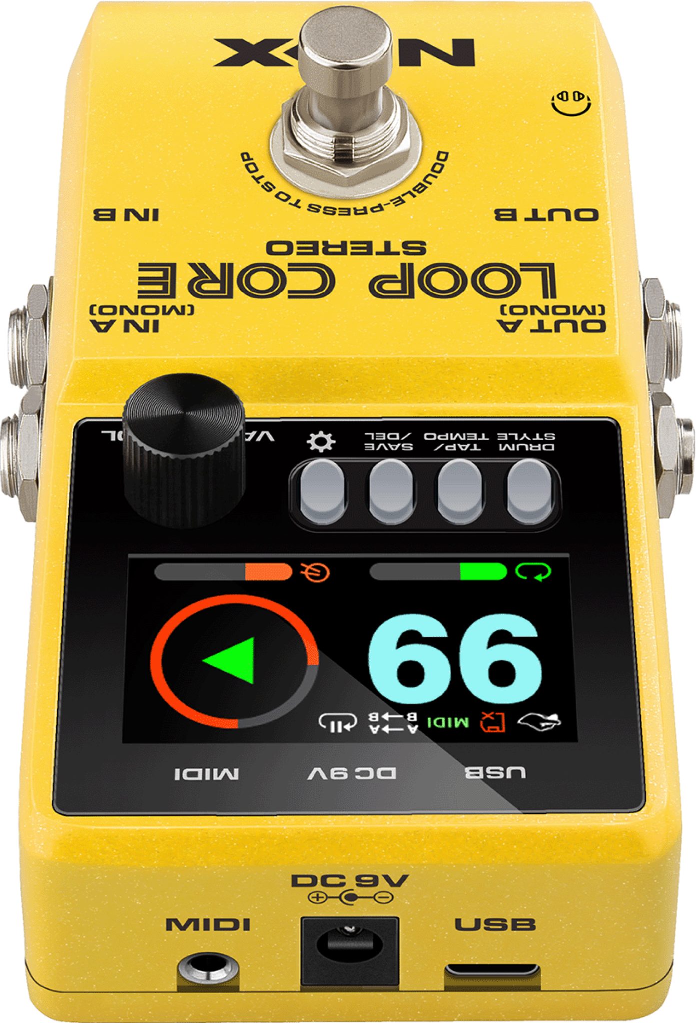 NUX Loop Core Stereo Looper-Pedal mit 50 Drum-Patterns