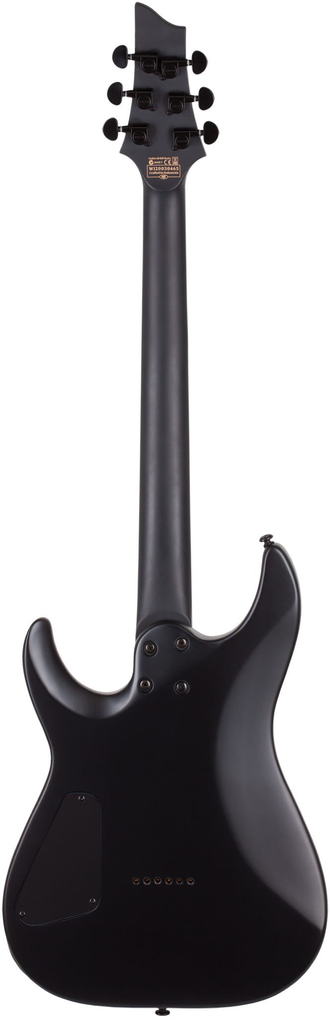 Schecter Damien 6 Satin Black SC2470 B-W