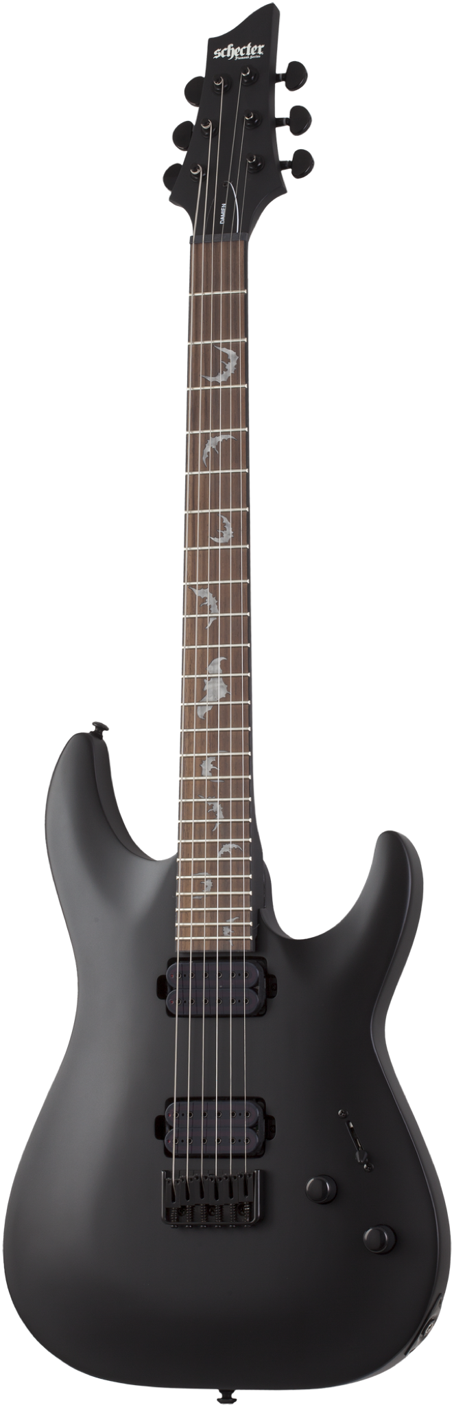 Schecter Damien 6 Satin Black SC2470 B-W