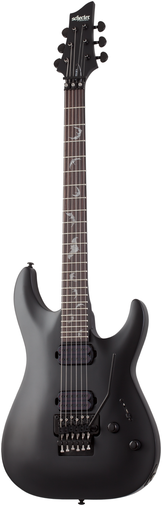 Schecter Damien 6 FR Satin Black SC2471 B-W