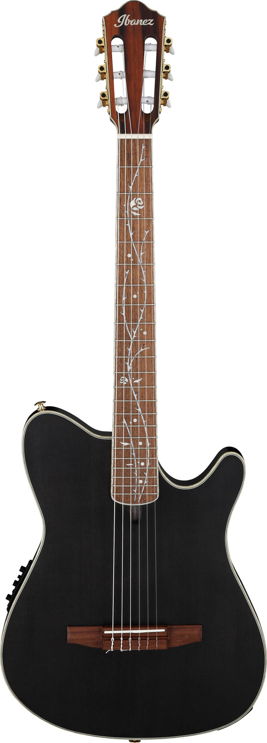 IBANEZ Signature Guitar 6-Str. Tim Henson, Nylon String Transparent Black Flat TOD10N-TKF
