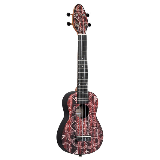 Keiki Ukulele Soprano K2SS-RKC Kaleidoskop Red