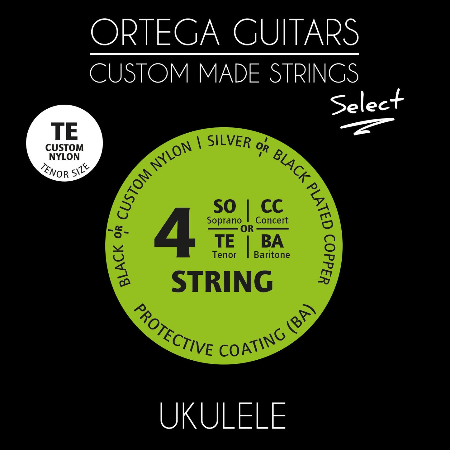 Ortega Saiten Ukulele Tenor UKS-TE Select