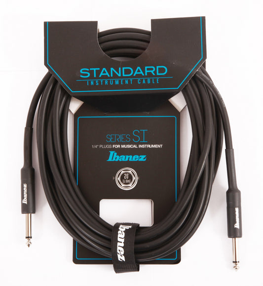 Instrumentenkabel Ibanez 6,10m/20ft Black SI20