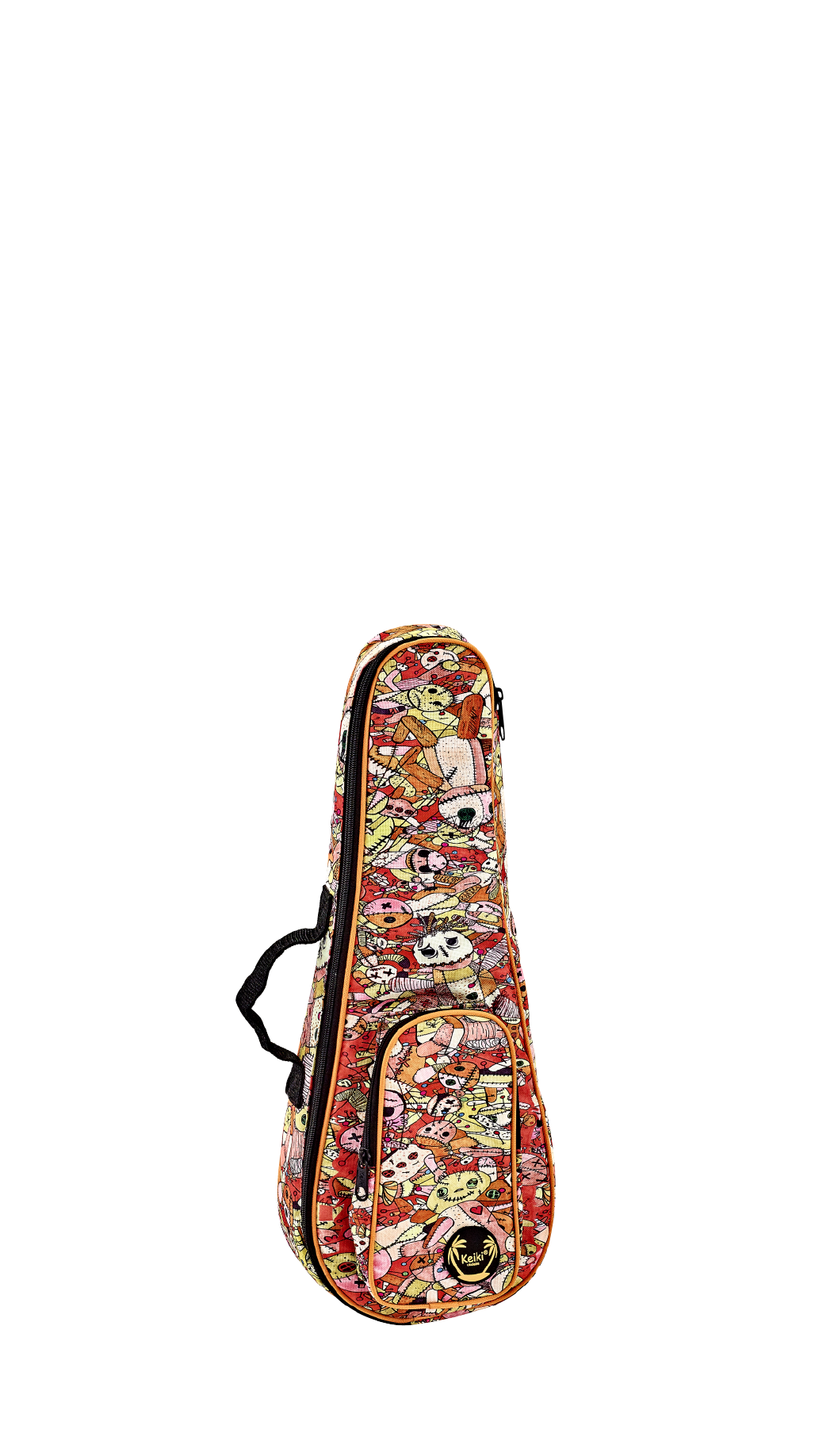 KEIKI Gigbag für Sopran Ukulelen mit Schultergurten - Voodoo Puppet
KUB-VP-SO