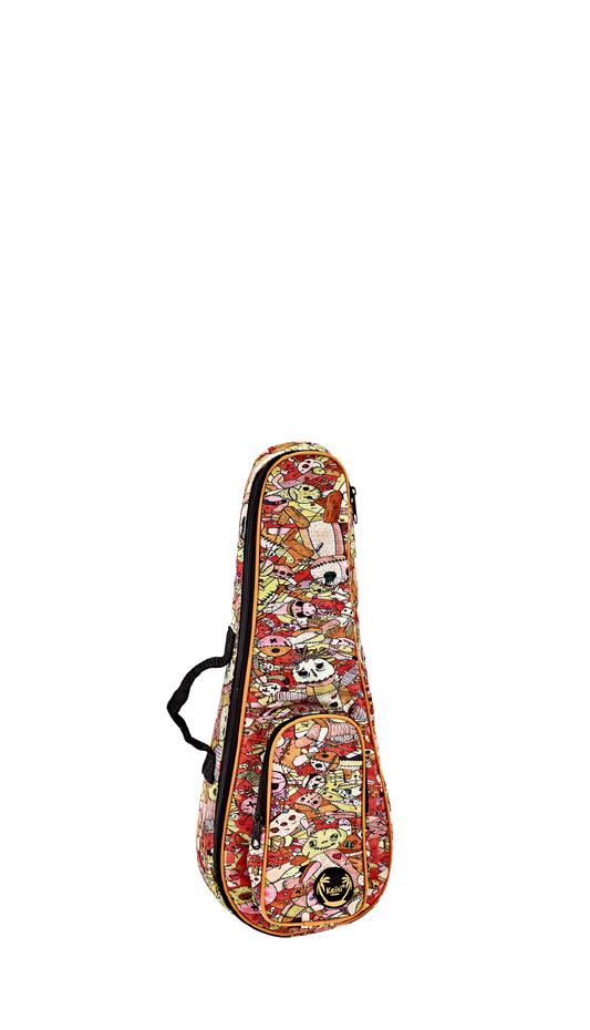 KEIKI Gigbag für Sopran Ukulelen mit Schultergurten - Voodoo Puppet
KUB-VP-SO