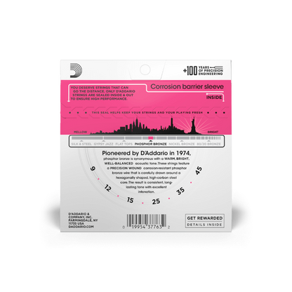 D'Addario Saiten 009-045 EJ23 Super Light, Phosphor Bronze für Akustikgitarre