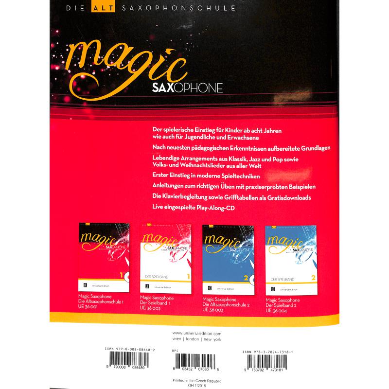 Magic Saxophone 1, Barbara Strack Hanisch, UE 36001