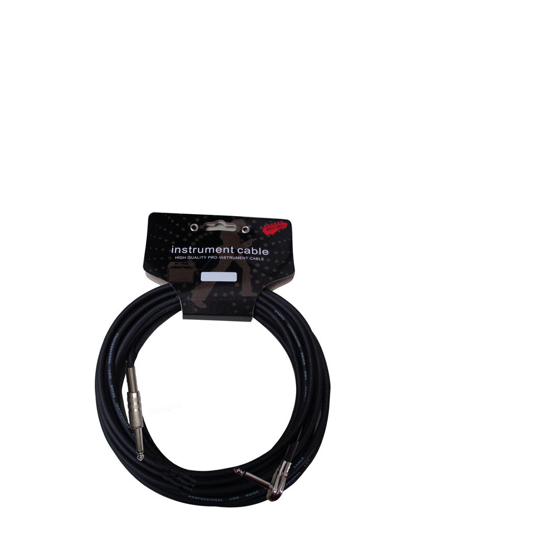Instrumentenkabel MSA  6m schwarz, Winkel/gerade KABL2