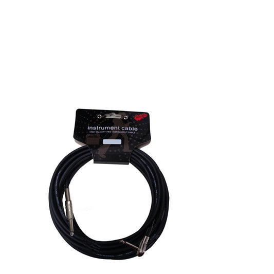 Instrumentenkabel MSA  6m schwarz, Winkel/gerade KABL2