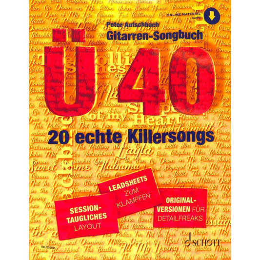Gitarren Songbuch Ü40 | 20 echte Killersongs ED 23359
