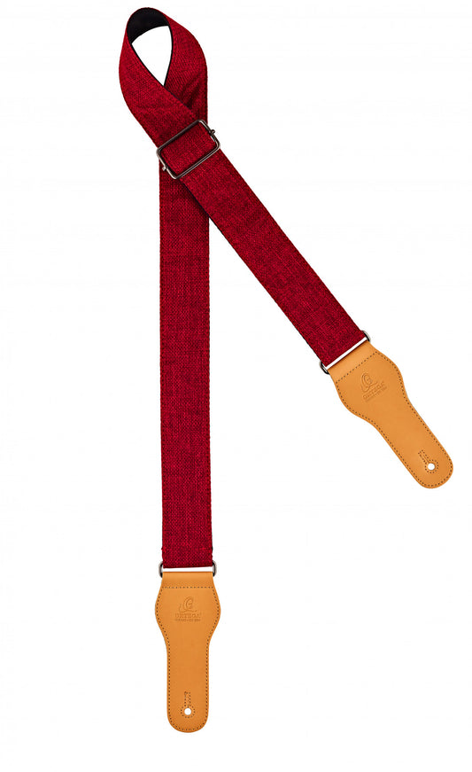 Gitarrengurt Ortega Cotton Burgund OCS-250