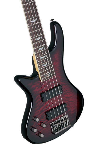 Schecter E-Bass Stiletto Extreme-5 FL Black Cherry, Linkshänder SC2508