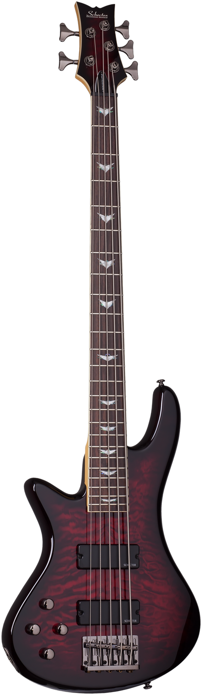 Schecter E-Bass Stiletto Extreme-5 FL Black Cherry, Linkshänder SC2508