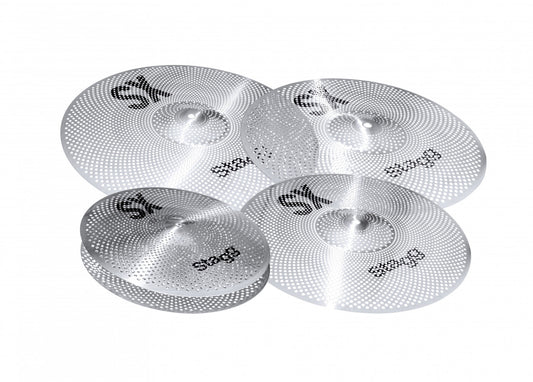 Stagg Silent Practice Cymbal SXM SET