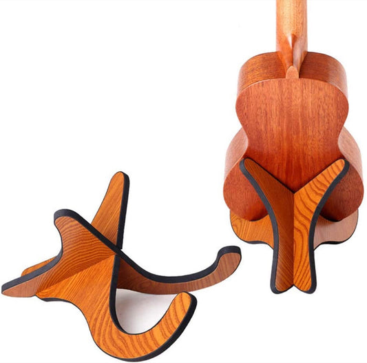 Ukulelenständer Holzlook 2-teilig AMD-STAND-UK-WOOD