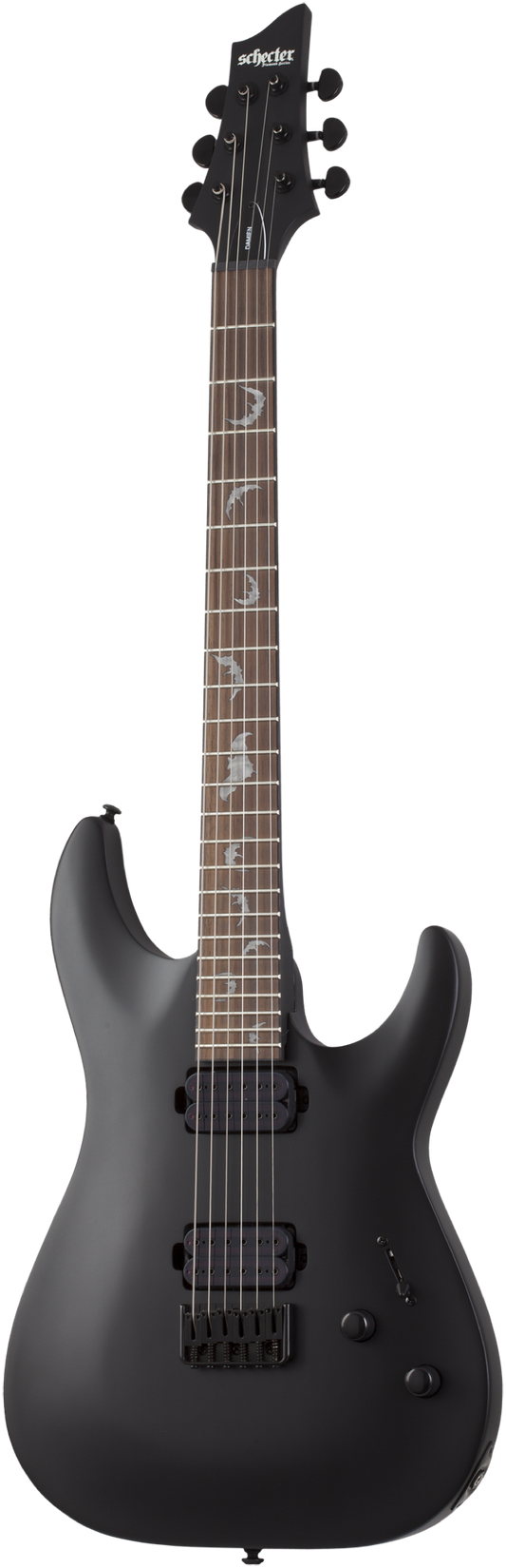 Schecter Damien 6 Satin Black SC2470 B-W