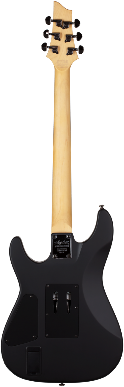 Schecter Demon 6 FR Aged Black Satin SC3661 B-W